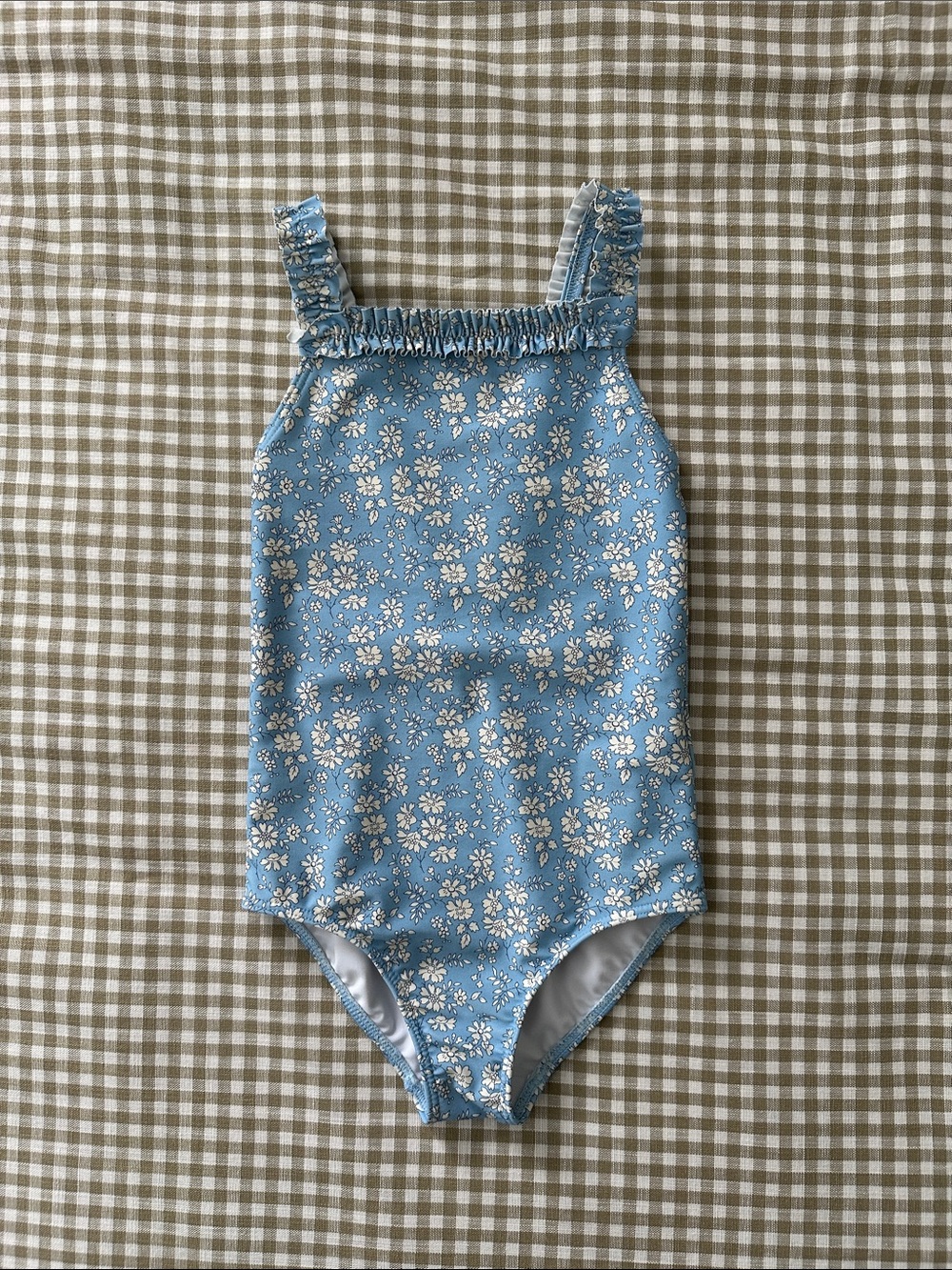 Minnow swimsuit made with Liberty Fabric, sz 3/4T